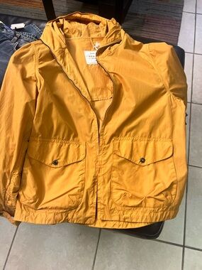 LBM 1911 Rain Jacket Zip/Snap front Orange Size IT50R NWT